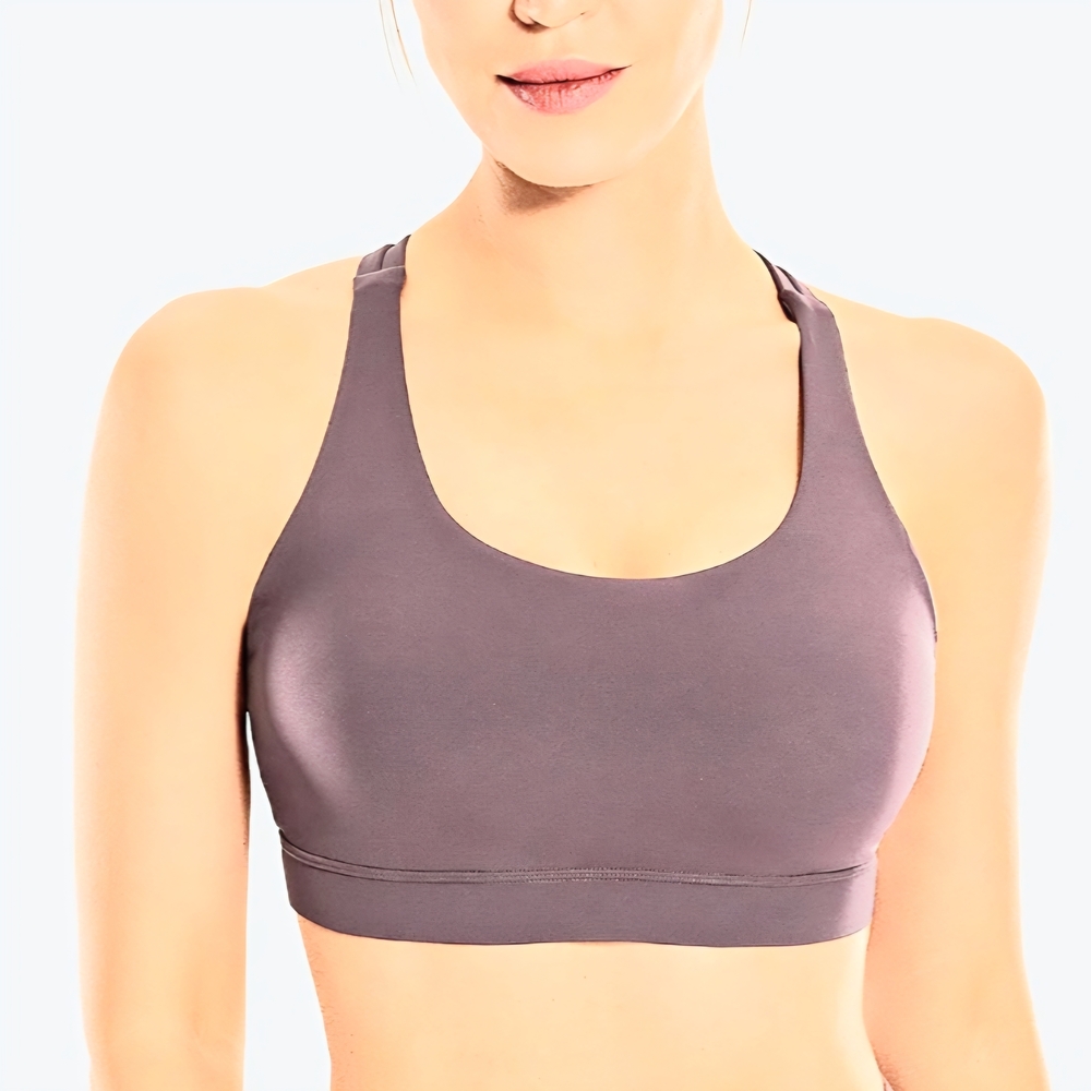 CRZ YOGA Women's Charcoal Sports Bra